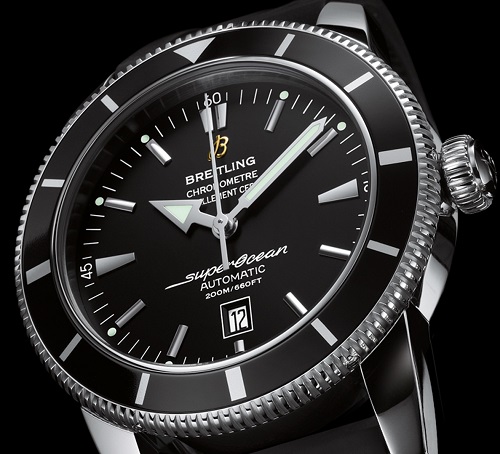 Orologio Da Uomo Breitling SuperOcean Con Cinturino In Caucciù Nero